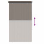 vidaXL Vonkajšia roleta s blokovaním UV žiarenia 90% Hnedá 80 x 230 cm – Obrázok 9