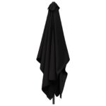 vidaXL Záhradný slnečník 200 x 300 cm Polyester Obdĺžnikový Čierna – Obrázok 3