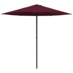vidaXL Záhradný slnečník 230 x 230 cm Polyester Obdĺžnikový – Obrázok 2