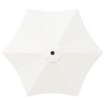 vidaXL Záhradný slnečník 300 x 300 cm Polyester Obdĺžnikový Krémová – Obrázok 4