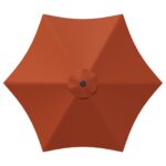 vidaXL Záhradný slnečník 300 x 300 cm Polyester Obdĺžnikový Tehlová – Obrázok 4