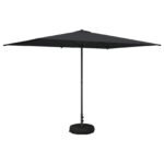 vidaXL Záhradný slnečník s podstavcom 200 x 300 cm Polyester – Obrázok 2
