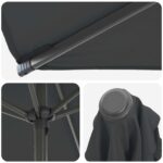vidaXL Záhradný slnečník s podstavcom 200 x 300 cm Polyester – Obrázok 5