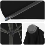 vidaXL Záhradný slnečník s podstavcom 200 x 300 cm Polyester – Obrázok 5