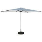vidaXL Záhradný slnečník s podstavcom 200 x 300 cm Polyester – Obrázok 2