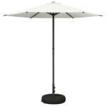 vidaXL Záhradný slnečník s podstavcom 230 x 230 cm Polyester – Obrázok 2