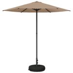 vidaXL Záhradný slnečník s podstavcom 230 x 230 cm Polyester – Obrázok 2