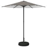vidaXL Záhradný slnečník s podstavcom 230 x 230 cm Polyester – Obrázok 2