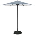 vidaXL Záhradný slnečník s podstavcom 230 x 230 cm Polyester – Obrázok 2