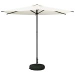 vidaXL Záhradný slnečník s podstavcom 270 x 270 cm Polyester – Obrázok 2