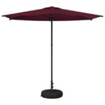 vidaXL Záhradný slnečník s podstavcom 270 x 270 cm Polyester – Obrázok 2