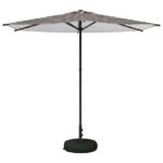 vidaXL Záhradný slnečník s podstavcom 270 x 270 cm Polyester – Obrázok 2