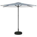 vidaXL Záhradný slnečník s podstavcom 270 x 270 cm Polyester – Obrázok 2