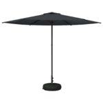 vidaXL Záhradný slnečník s podstavcom 300 x 300 cm Polyester – Obrázok 2
