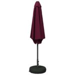 vidaXL Záhradný slnečník s podstavcom 300 x 300 cm Polyester – Obrázok 3