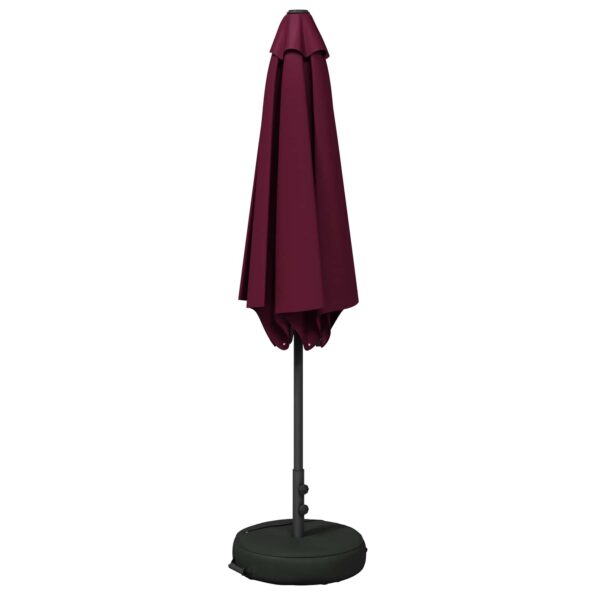 vidaXL Záhradný slnečník s podstavcom 300 x 300 cm Polyester – Obrázok 3