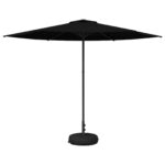vidaXL Záhradný slnečník s podstavcom 300 x 300 cm Polyester – Obrázok 2