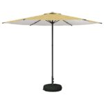 vidaXL Záhradný slnečník s podstavcom 300 x 300 cm Polyester – Obrázok 2
