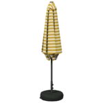 vidaXL Záhradný slnečník s podstavcom 300 x 300 cm Polyester – Obrázok 3