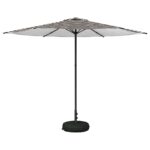 vidaXL Záhradný slnečník s podstavcom 300 x 300 cm Polyester – Obrázok 2
