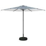 vidaXL Záhradný slnečník s podstavcom 300 x 300 cm Polyester – Obrázok 2