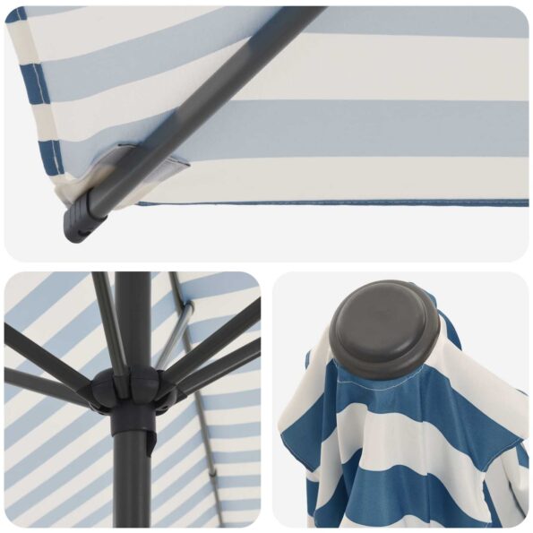 vidaXL Záhradný slnečník s podstavcom 300 x 300 cm Polyester – Obrázok 5