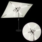 vidaXL Záhradný slnečník s LED svetlami a základňou 200 x 300 cm – Obrázok 4