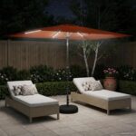 vidaXL Záhradný slnečník s LED svetlami a základňou 200 x 300 cm – Obrázok 3