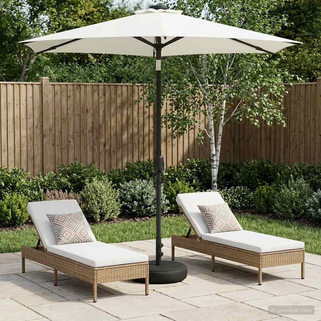 42036249_1.jpg vidaXL Záhradný slnečník s LED svetlami a základňou 230 x 230 cm – Obrázok 1