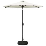 vidaXL Záhradný slnečník s LED svetlami a základňou 230 x 230 cm – Obrázok 2