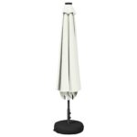vidaXL Záhradný slnečník s LED svetlami a základňou 230 x 230 cm – Obrázok 3