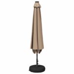 vidaXL Záhradný slnečník s LED svetlami a základňou 230 x 230 cm – Obrázok 3