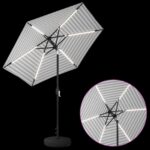 vidaXL Záhradný slnečník s LED svetlami a základňou 230 x 230 cm – Obrázok 4