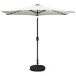 vidaXL Záhradný slnečník s LED svetlami a základňou 270 x 270 cm – Obrázok 2