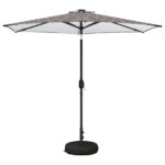 vidaXL Záhradný slnečník s LED svetlami a základňou 270 x 270 cm – Obrázok 2