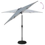 vidaXL Záhradný slnečník s LED svetlami a základňou 270 x 270 cm – Obrázok 8