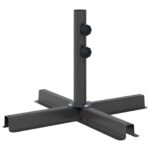 vidaXL Patio podstavec pre slnečník 50 x 50 cm Oceľ Čierna – Obrázok 4