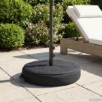 vidaXL Patio podstavec pre slnečník 60 x 60 cm Oceľ Čierna