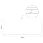 vidaXL Záclona na balkónové súkromie 150 x 400 cm Textil s PU povlakom – Obrázok 6