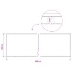vidaXL Záclona na balkónové súkromie 180 x 600 cm Textil s PU povlakom – Obrázok 6
