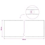 vidaXL Záclona na balkónové súkromie 150 x 700 cm Textil s PU povlakom – Obrázok 6