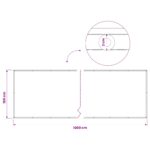 vidaXL Záclona na balkónové súkromie 180 x 1000 cm – Obrázok 6