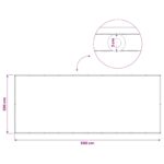 vidaXL Záclona na balkónové súkromie 200 x 500 cm Textil s PU povlakom – Obrázok 6