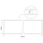 vidaXL Záclona na balkónové súkromie 180 x 800 cm Textil s PU povlakom – Obrázok 7