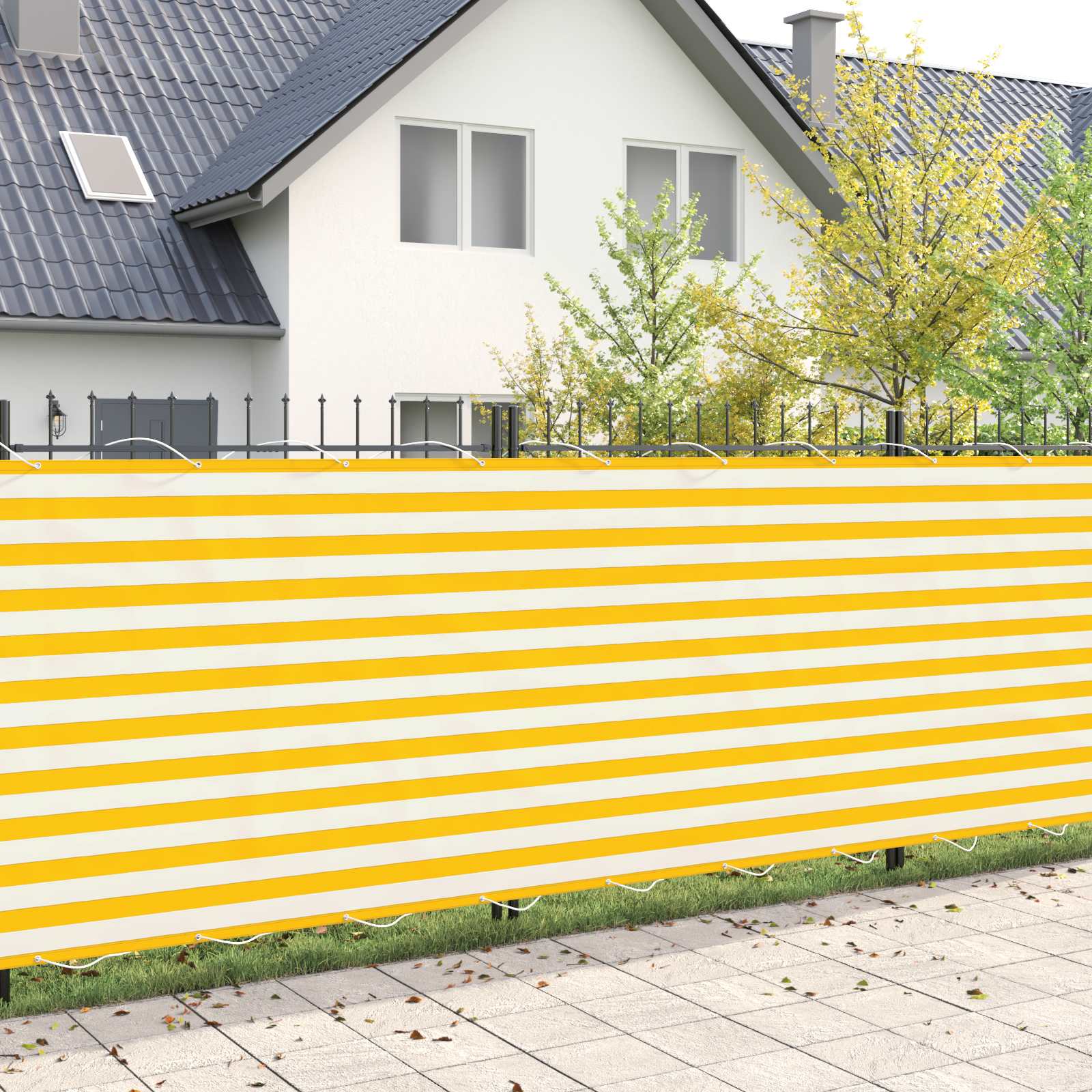 42036396_1.jpg vidaXL Záclona na balkónové súkromie 200 x 800 cm Textil s PU povlakom – Obrázok 1