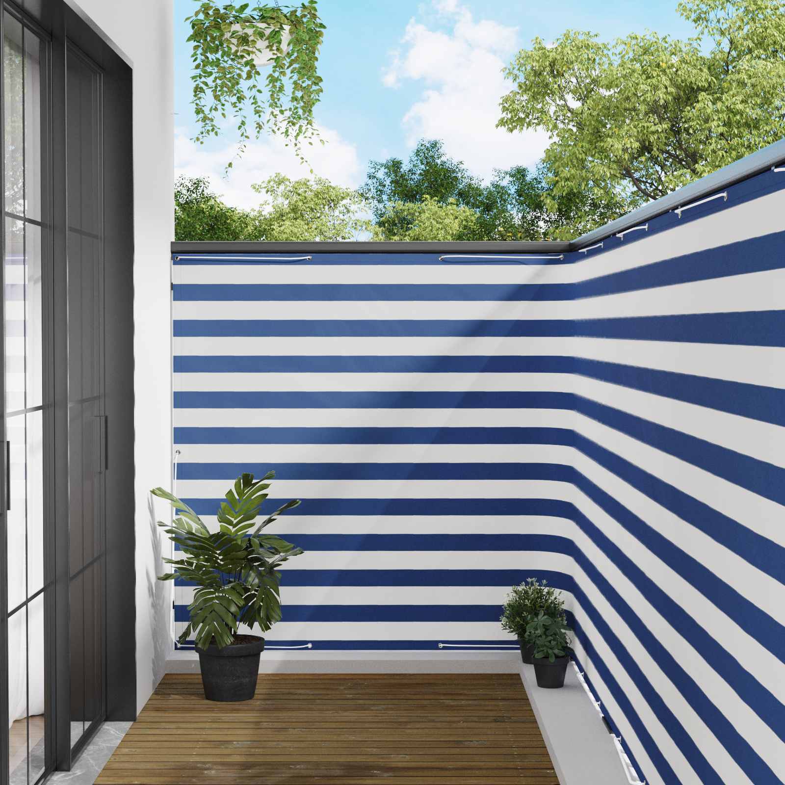 42036404_1.jpg vidaXL Záclona na balkónové súkromie 150 x 800 cm Textil s PU povlakom – Obrázok 1