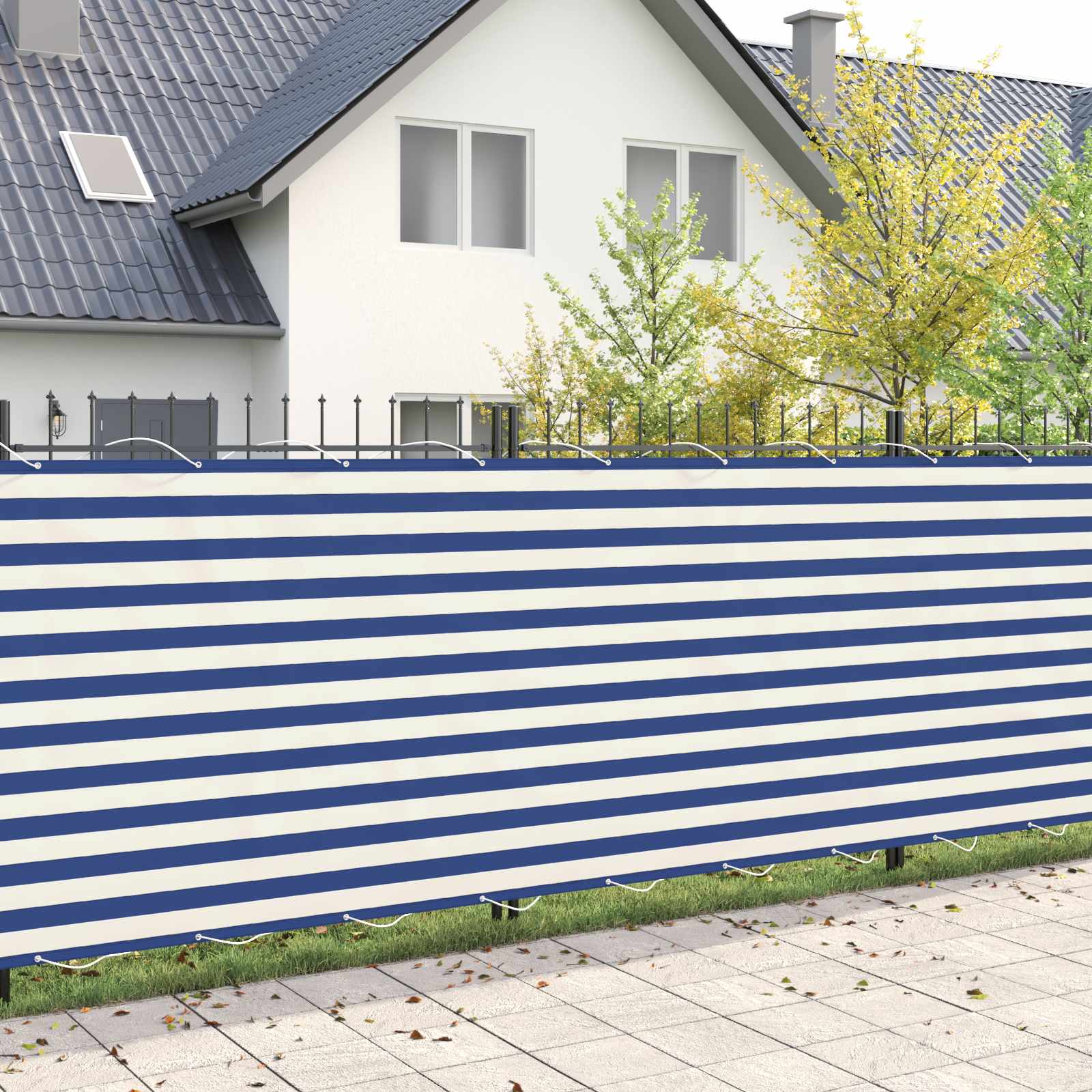 42036410_1.jpg vidaXL Záclona na balkónové súkromie 180 x 600 cm Textil s PU povlakom – Obrázok 1