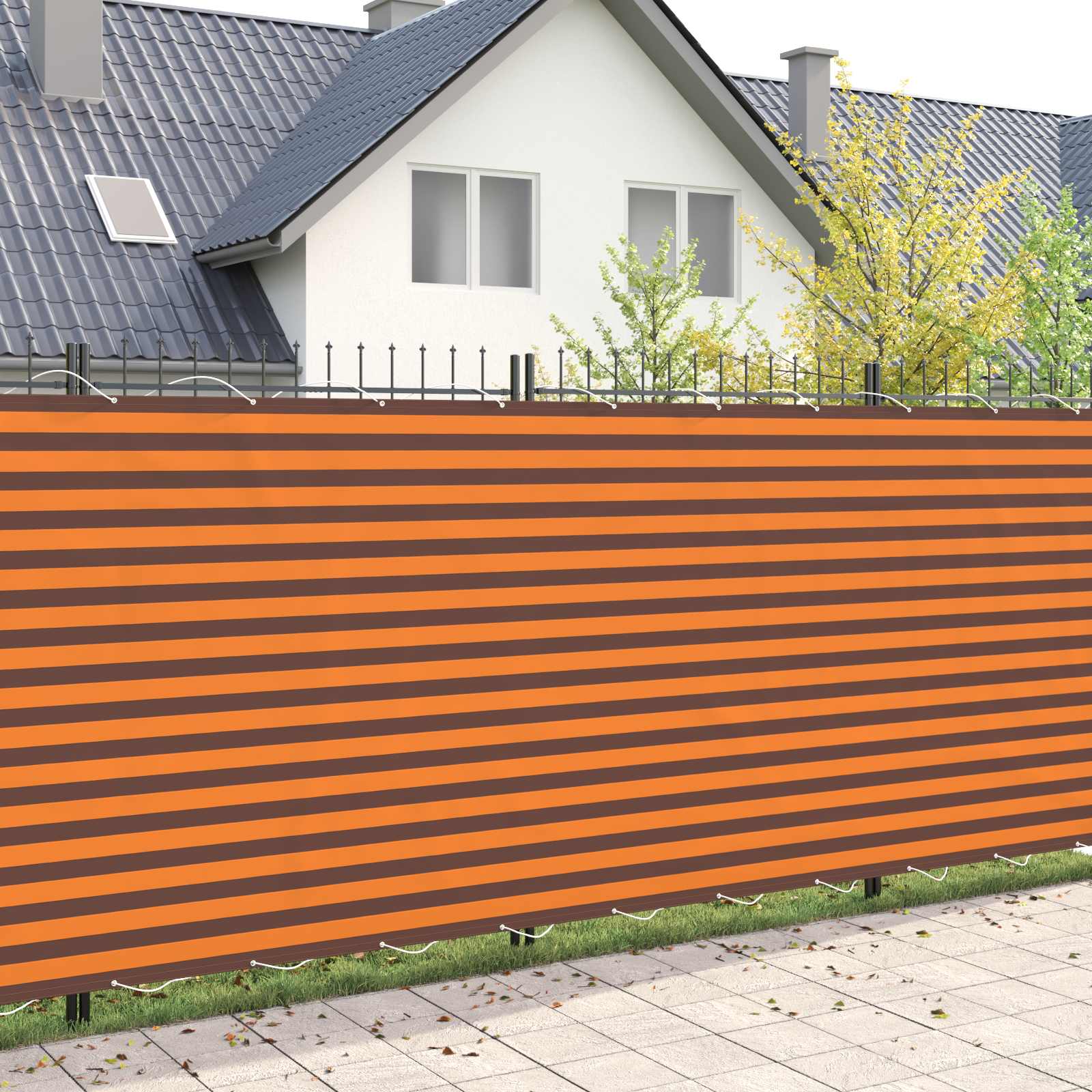 42036432_1.jpg vidaXL Záclona na balkónové súkromie 180 x 400 cm Textil s PU povlakom – Obrázok 1
