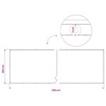 vidaXL Záclona na balkónové súkromie 180 x 700 cm Textil s PU povlakom – Obrázok 7