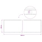 vidaXL Záclona na balkónové súkromie 200 x 1000 cm – Obrázok 6